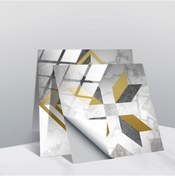 Resim Sones 20 Adet 15cm Pvc Kristal Kaplı Film Geometrik Desen Fayans Duvar Stickerı Ts238 Diğer 