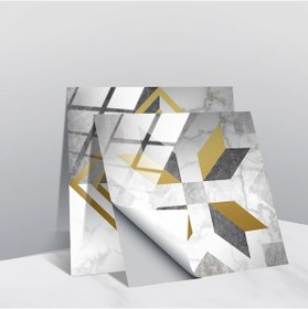 Resim Sones 20 Adet 15cm Pvc Kristal Kaplı Film Geometrik Desen Fayans Duvar Stickerı Ts238 Diğer 