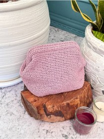 Resim Nissra Gizli Burslu Hasır Clutch Çanta 