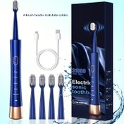 Resim 4 Değiştirilebilir Fırça Başlığı ile USB Şarjlı Sonic Diş Fırçası - Uzun Ömürlü, Yumuşak Naylon Kıllar, Yetişkinler İçin Uygun Babalar Günü, Anneler Günü Hediyesi 