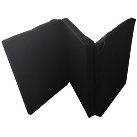 Resim Tek Kişilik Katlanır Yer Yatağı Sünger Yatak Siyah 80x180 Cm-6 Cm 