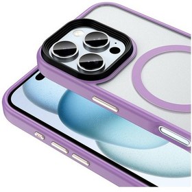 Resim İphone Uyumlu 16 Pro Uyumlu Kılıf Mat Arka Yüzey Wireless Şarj Özellikli Zore Flet Magsafe Kapak-siya Siyah 