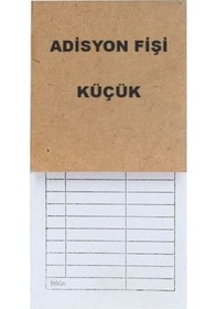 Resim Turkuaz Adisyon Fişi Küçük Boy 6 Adet 