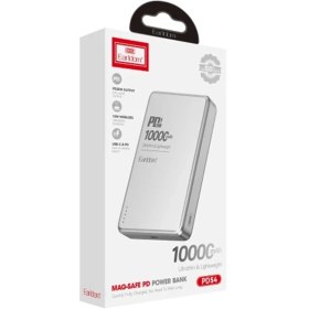 Resim EARLDOM PD54 10.000 mAh 15W Kablosuz Şarj ve 20W Type-C Çıkışlı PD Hızlı Şarj Powerbank - Gümüş 