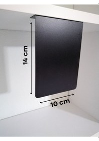 Resim 10 Ad Pvc Karatahta Siyah Etiket Pano 14x10 Cm Yapışkanlı İsimlik 