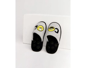 Resim COLL-S - Emojili Gri Erkek Ev Terliği 
