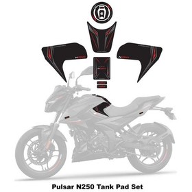 Resim Bajaj Pulsar N250 2023 Model Tank Pad Set Kırmızı Edition Special Series Redline Grafik 