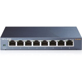 Resim Tp-Link 8 Port 10-100-1000 Mbps Switch Çelik Kasa % 72 Enerji Tasarruflu Gigabit Switch 