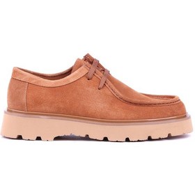 Resim Shoetle - Hakiki Süet Deri Taba Rengi Günlük Erkek Ayakkabı - 666-10-114-1461 Taba 