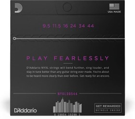 Resim D'Addario Elektro Gitar Telleri | Gitar Teli Elektro Gitar | Birinci Sınıf Teller Elektro Gitar | Dünyanın En Popüler Tel Markası | NYXL09544 | "New York" Çelik |Super Light Plus (095-44) 
