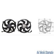 Resim Fan Motoru 12V Peugeot 307 C4 1.4 2.0 Hdi 04>> 504629072 