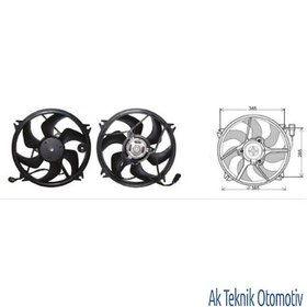 Resim Fan Motoru 12V Peugeot 307 C4 1.4 2.0 Hdi 04>> 504629072 