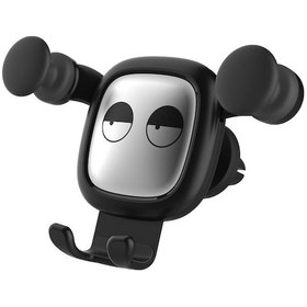 Resim Cbtx Yaratıcı Karikatür Tarzı Araba Cep Telefonu Tutucu Evrensel Araba İçin Hava Firar Telefon Montajı - Siyah 