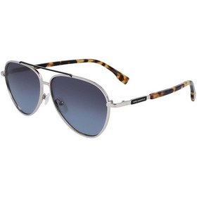 Resim Karl Lagerfeld Kl344s 040 59 Unisex Damla Gümüş Metal Güneş Gözlüğü 