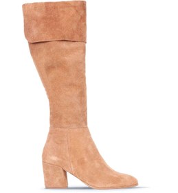 Resim Bueno Shoes Taba Süet Kadın Topuklu Çizme 01wr5108 