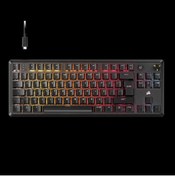 Resim Corsair K70 CORE TKL RGB MLX Red V2 Switch Mekanik Türkçe Siyah Kablolu Gaming Klavye 