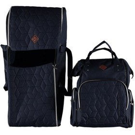 Resim Bebek Taşıma Seti Portbebe & Anne Bebek Bakım Çantası Lacivert 