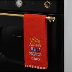 Resim Soft Hola Mutfak Havlusu - Turuncu - 40X66 Cm 