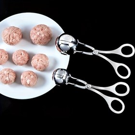 Resim 1 adet/3 adet, Çok Fonksiyonlu Paslanmaz Çelik Köfte Kaşığı - Evde Kullanılan Balık Köftesi Makinesi Köfte Sıkacağı Dondurma Topu Klipsi Mutfak Araçları Pirinç Topu Kalıbı 