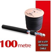 Resim Qport Yüksek Bakır Utp 23Awg 0.58 MM Dış Ortam Cat6 Outdoor Kablo 100 Metre 