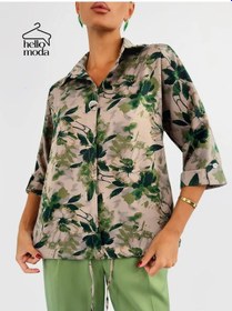 Resim Hello Moda Büyük Beden İpek Bluz 291201801 Gri 