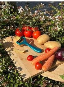 Resim Solingen Pırıltılı Turkuaz Sapan Soyacak Paslanmaz Alman Çeliği, Ergonomik Sap, Yüksek Keskinlik-254 Mavi 