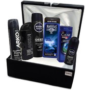 Resim NIVEA Nişan Bohçası Damat Bohçası Erkek Bakım Seti Sabmar Bombeli Damat Çeyiz Sandığı Siyah 2022056kl 