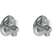 Resim MaxiFlow 2 Adet Maxiflow Filtreli Küresel Klozet Taharet (Ara) Musluğu Rozetli TM02810112 