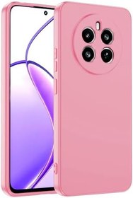 Resim Realme 12 4G İle Uyumlu Kılıf Kamera Korumali Mara Lansman Kapak T35586 Pembe 