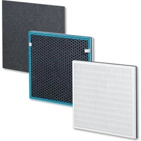 Resim Daisy Home Lr 210/LR 200 Filtre Yedek Seti, Üç Katmanlı Filtre Sistemi, Hepa Filtre H13, Aktif Karbon Filtre, Ön Filtre, Hava Temizleyici Lr 210 ve Lr 200 Için 