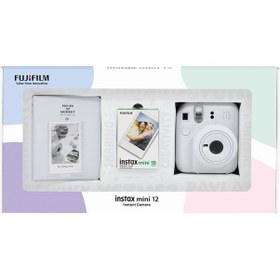 Resim Fujifilm Instax Mini 12 Fotoğraf Makinesi + 10'lu Film Ve Pvc Albüm Bundle Box 