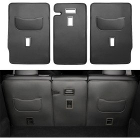 Resim 3 adet for TESLA Model Y İkinci Sıra Suni Deri Arka Koltuk Kılıfı Koruyucu Tüm Hava Koşulları İçin 2. Sıra Koltuk Koruyucu Matlar Model Y (5 Koltuklu) Aksesuarlar 