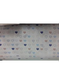 Resim Akfil Poplin Nevresimlik Kumaş Çok Amaçlı En 240 Kalp Desenli (461455938) 