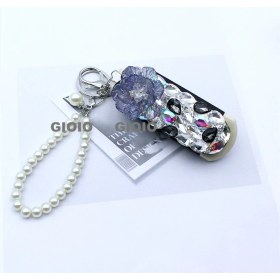 Resim Silver1 Gıoıo Yeni Mini Taşınabilir Kozmetik Ayna Kolye Anahtarlık Çanta Aksesuarları Kolye Dıy Anahtarlık (Yurt Dışından) 