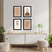 Resim Q-Art Çerçeveli 4 Parçalı Tablo Seti 