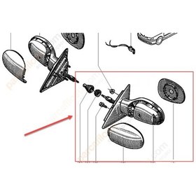 Resim Renault Laguna Sol Kapı Aynası [Tyc] (7700410959) 