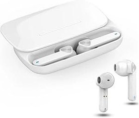 Resim Favors True Wireless Beyaz Kızaklı Bluetooth Kulaklık Version 5.0 Suya Dayanıklı Sürüm 