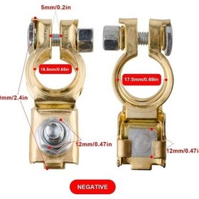 Resim Fortunelane Temiz Bakır Terminal, 12v 500a Pil Bağlantı Kutusu, Islaklı Kılıf 