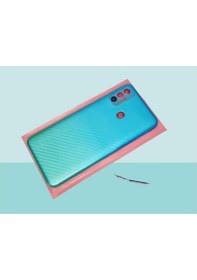 Resim Tecno Spark 7t Kf6p Uyumlu Kasa Arka Kapak Batarya Kapağı Mavi Mavi 