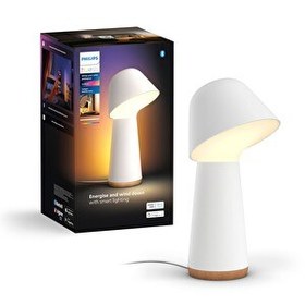 Resim Philips Hue Twilight Renkli Işık Alexa Apple Google Uyumlu Akıllı Uyku ve Uyanma Lambası Beyaz 
