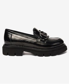 Resim Greyder 72192 Zn Urban Deri Comfort Casual Oxford Kadın Ayakkabı SİYAH-RUGAN 