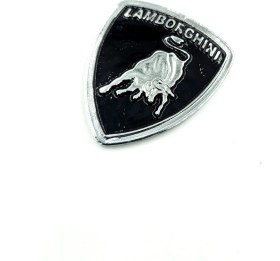 Resim Etiket Sevenler Lamborghini Arma Metal 5,8x6,5 Cm'dir 