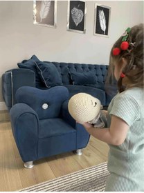 Resim BuBisanal Kalpli Çocuk Koltuğu Lacivert 