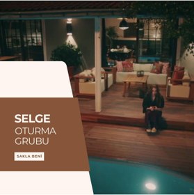 Resim attaleia furniture Selge Üçlü Özel Tasarım Ahşap Bahçe Mobilyası Koltuk 