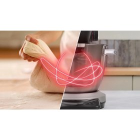 Resim Bosch MUMS8ZS18 Serie 8 Mutfak Şefi 1800 W 6 L Paslanmaz Çelik Hazneli Entegre Tartılı 3D Planetarymixing Teknolojili 