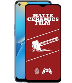 Resim Oppo A74 4G Tam Kaplayan Mat Seramik Ekran Koruyucu 