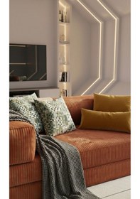 Resim Ard & Garden Liona 90x180 Yatak Olabilen Kanepe Modüler Çok Fonksiyonlu Aktivite Koltuk Kiremit Kiremit 