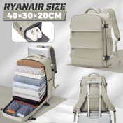 Resim Erkek & Kadın Büyük Kapasiteli Hafif Sırt Çantası - Laptop Bölmeli Ağır Hizmet Tipi Seyahat Sırt Çantası, Uçak Kabin Boy Bavulu, Fermuarlı Kapanış, Erkek Sırt Çantası, Tatil - Unisex Tasarım () - Erkekler & Kadınlar, İş için İdeal Hediye 