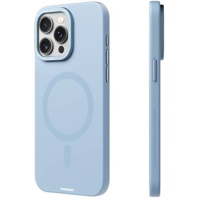 Resim Youngkit iPhone 15 Pro Max Uyumlu Kılıf Magsafe Şarj Özellikli Youngkit Velvet Magnet Serisi Kapak Mavi 