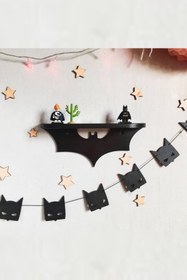 Resim Batman Famesmob - Çocuk Odası Dekoratif Raf Siyah 